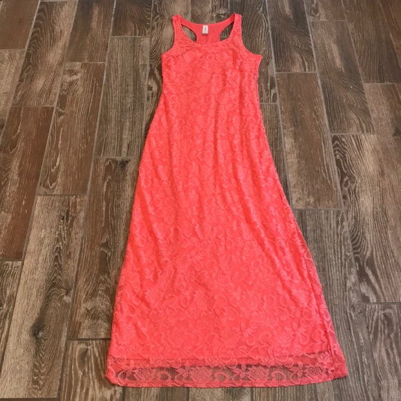 No Boundaries Dresses & Skirts - ⭐️ 2/$20 Lace Coral Dress Large